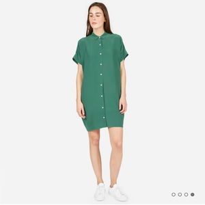 Everlane The Silk Square Shirt Dress